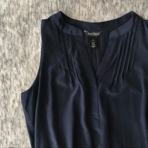 WHBM Navy Blue Sleeveless Dress